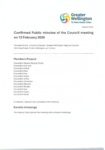Confirmed Public minutes of the Council meeting on 12 February 2026 preview