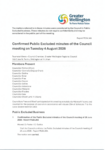 Confirmed Public Excluded minutes of the Council meeting on Tuesday 4 August 2026 preview