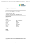 Environment and Climate Committee 17 September 2026 Order Paper preview