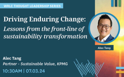Webinar: Driving enduring change: lessons from the front-line of sustainability transformation